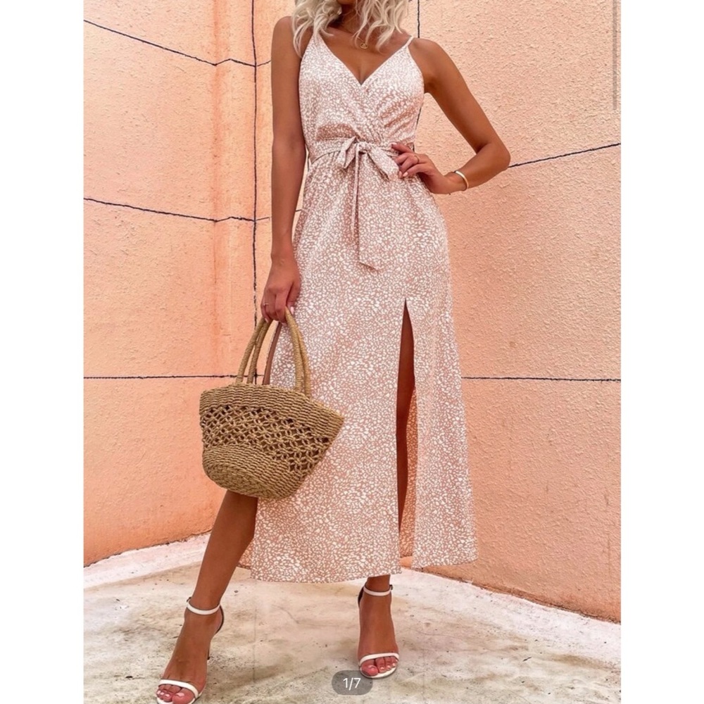 SHEIN Belted Cami Dress